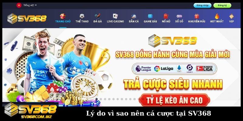 Đăng ký SV368 chỉ với 3 bước nhận thưởng chào mừng 5.888K 4 Lý do vì sao nên cá cược tại SV368
